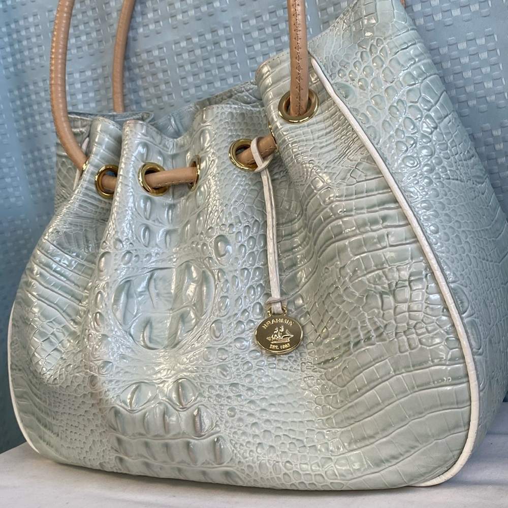 BRAHMIN Amy Sea Glass Tri-Color Shoulder Bag - Picture 4 of 17